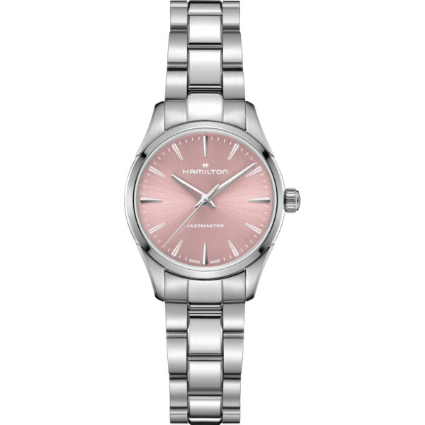 Orologio Hamilton Jazzmaster Quarzo 32mm. Cassa in acciaio, vetro zaffiro, movimento al quarzo, impermeabile 50 metri.