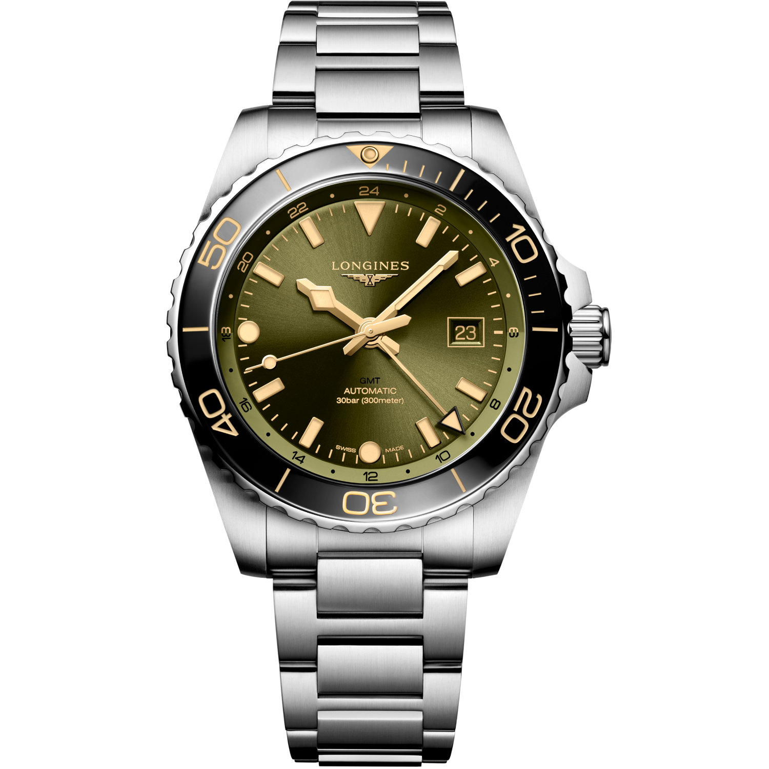 Longines-Hydroconquest-GMT-Automatico-43mm-L38904066-Fronte