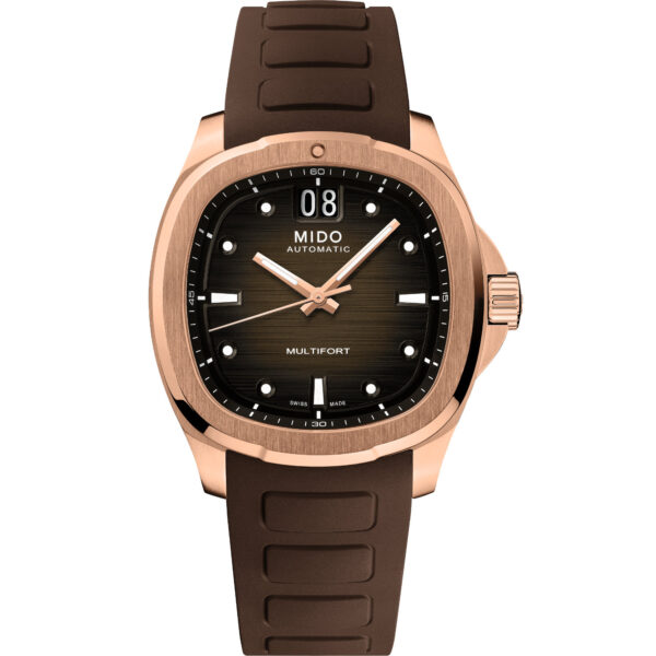 Orologio Mido Multifort TV Big Date Automatico 40mm, cassa in acciaio, fondello a vista, impermeabile 100 metri